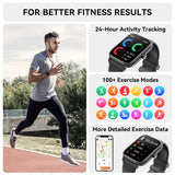 Karchilor Men'S Smart Watch 1.85 Touch Screen 2024 New Women'S Waterproof Sports Watch Fitness Tracker Smart Watch