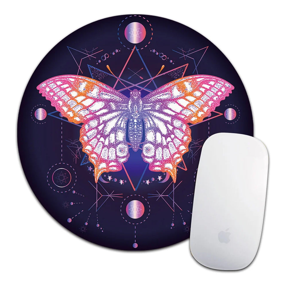 Butterfly Gaming Mouse Pad Leather Waterproof Computer MousePad Mice Mat for Laptop OFFICE Computer Tablet PC Mause Carpet Mat