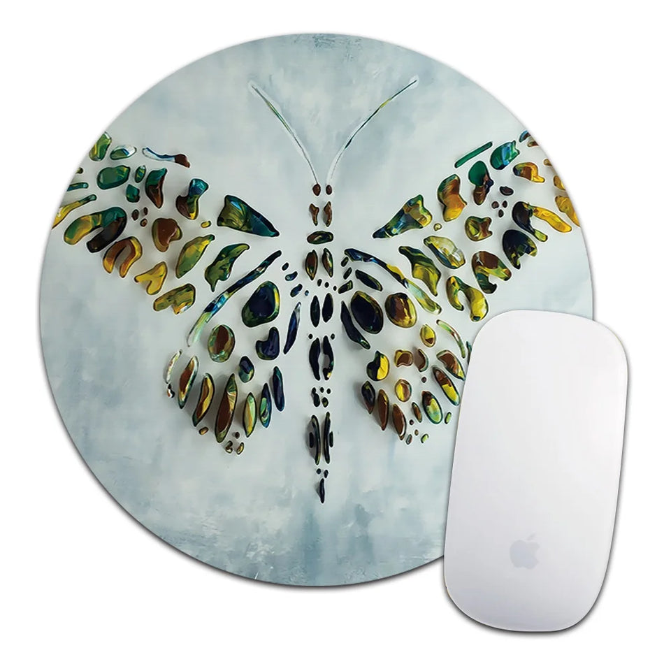 Butterfly Gaming Mouse Pad Leather Waterproof Computer MousePad Mice Mat for Laptop OFFICE Computer Tablet PC Mause Carpet Mat