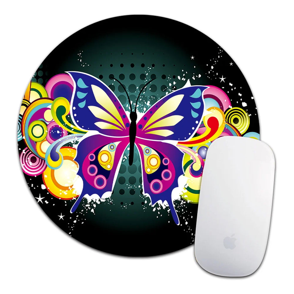 Butterfly Gaming Mouse Pad Leather Waterproof Computer MousePad Mice Mat for Laptop OFFICE Computer Tablet PC Mause Carpet Mat