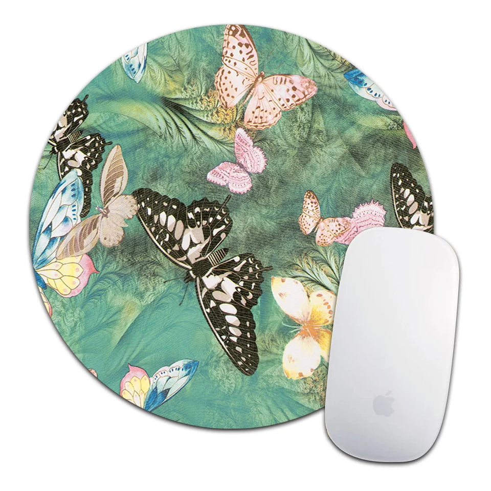 Butterfly Gaming Mouse Pad Leather Waterproof Computer MousePad Mice Mat for Laptop OFFICE Computer Tablet PC Mause Carpet Mat