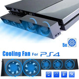 Ps4 Turbo Cooling Fan External Usb Cooler with Auto Temperature Controlled Radiator for Playstation 4 Game Console Accessories