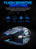 Kotion EACH G9000 Gaming Headset Deep Bass Stereo Game Headphone with Microphone LED Light for PC Laptop+Gaming Mouse+Mice Pad