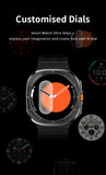 IP68 waterproof smartwatches compass 300mah battery RDFIT app dual watch bands alloy smart watch Z7 ultra kids