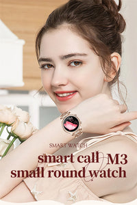 Bluetooth Call Smart Watch Women 1.27 inch 360*360 HD Display Sports Watches For Diamond Strap 2024 New Smart Watch For Xiaomi