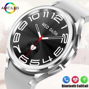 2024 New For Samsung Galaxy Watch 6 Classic Smart Watch Women Men Bluetooth Call ECG+PPG Sports Fitness Waterproof Smart Watch