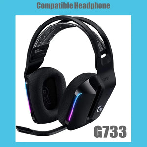 G733 Mod Kit Replacement Earpads and Headband Compatible with Logitech G733 Lightspeed Wireless Gaming Headset