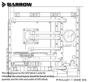 Barrow Distroplate for Lian Li PC-O11 Dynamic Case LLO11-SDB D5 Water Cooling System for PC Gaming 5V 3PIN ARGB Waterway Board