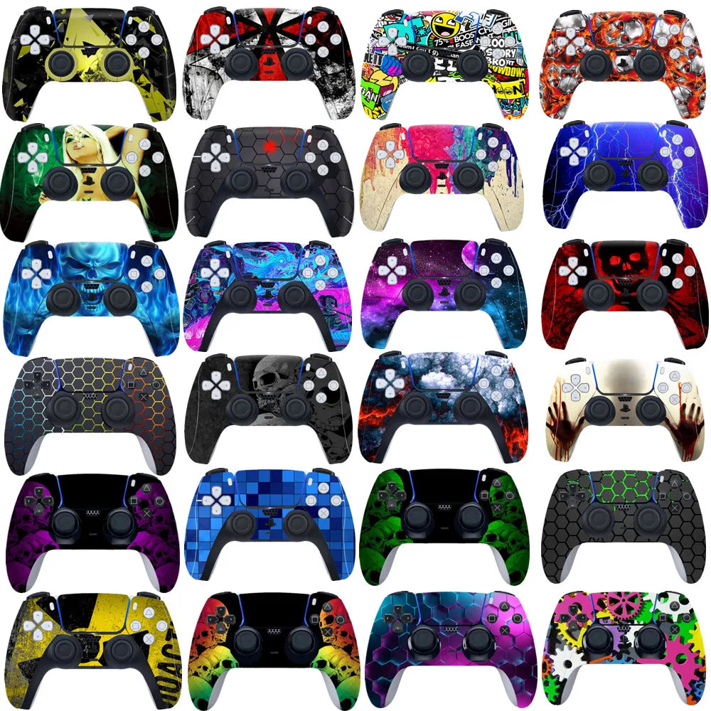 35 Style Vinyl Anti-slip Protective Skin Stickers Dust-proof Decal Sticker For PlayStation 5 PS5 Controller Joystick Accessories