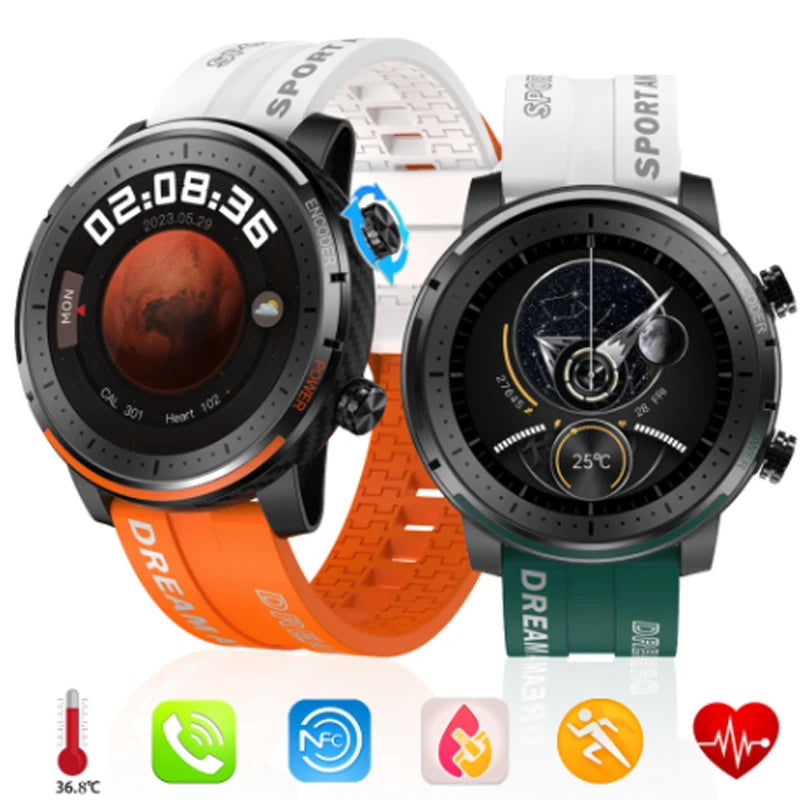 for DOOGEE S88 Pro LG Wing VOVO Smart Watch Bluetooth Call Dial Heart Rate Monitor Fitness Tracker Sport Waterproof Smartwatch