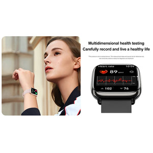 HD12 Smart Watches 1.75” AMOLED Screen Heart Rate Blood Oxygen Blood Pressure Sleeping Monitoring Payment Function