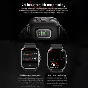 2" Headset 2 in 1 Smart Watch BT Call Bluetooth Headphones Watches Heart Rate Sport Fitness Bracelet TWS Earphone Smartwatch Men