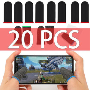 20/40pcs Finger Cover Breathable Game Controller Finger Sleeve For PUBG Sweat Proof Non-Scratch Touch Screen Gaming Thumb Gloves