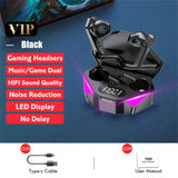 Wireless Gaming Earbuds With Mic Bass Audio Sound Positioning 9D Stereo Music HiFi Headset For Gamer Phone