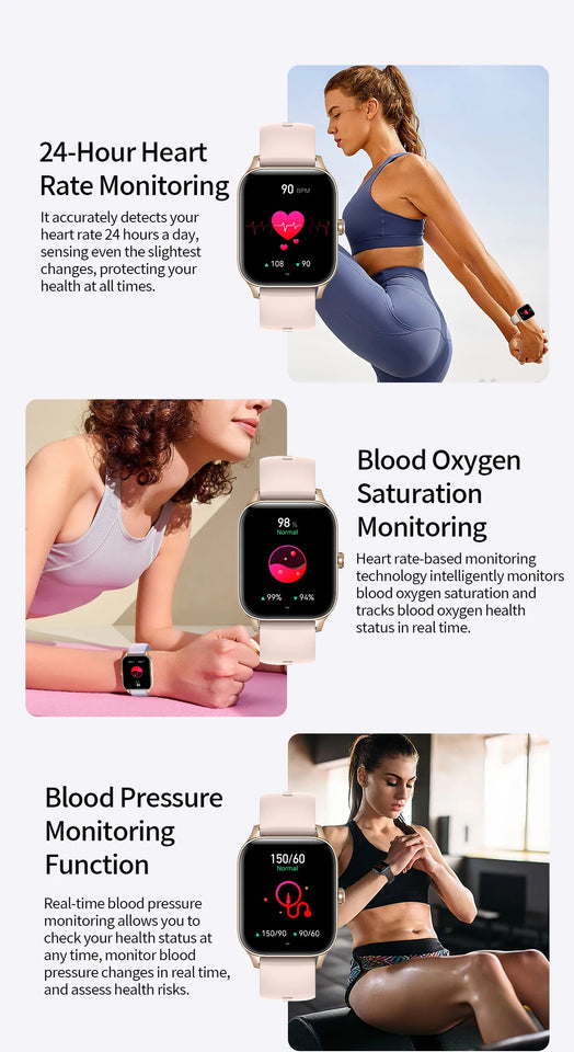 LIGE Fashion Smartwatch BT Call Woman‘s Health Monitoring Bracelet Custom Dials Lady Gift Clock AI Voice Sport Smart Watches Men