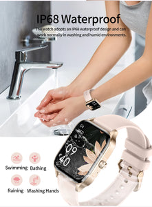 LIGE Fashion Smartwatch BT Call Woman‘s Health Monitoring Bracelet Custom Dials Lady Gift Clock AI Voice Sport Smart Watches Men