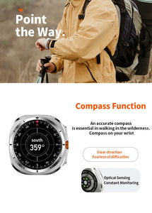 New Arrival Z7 ultra Smart watch Heart Rate Tracker Wireless Charging message reminder Sports watches for men's W7