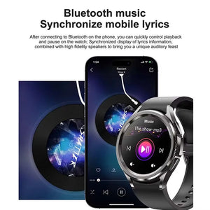 2024 New For Samsung Galaxy Watch 6 Classic Smart Watch Women Men Bluetooth Call ECG+PPG Sports Fitness Waterproof Smart Watch