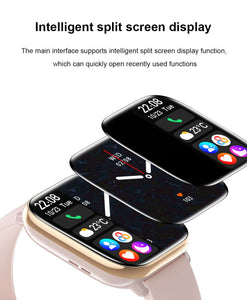 2024 NEW AMOLED Screen Smart Watch Men Women Bluetooth Call NFC Calendar Smartwatch Heart Rate Blood Pressure Sport Smartwatch