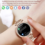 Bluetooth Call Smart Watch Women 1.27 inch 360*360 HD Display Sports Watches For Diamond Strap 2024 New Smart Watch For Xiaomi