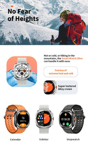 IP68 waterproof smartwatches compass 300mah battery RDFIT app dual watch bands alloy smart watch Z7 ultra kids