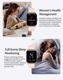 LIGE Fashion Smartwatch BT Call Woman‘s Health Monitoring Bracelet Custom Dials Lady Gift Clock AI Voice Sport Smart Watches Men