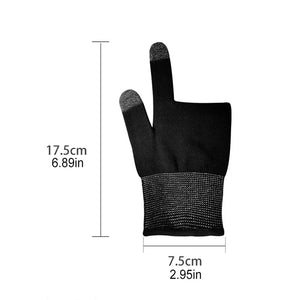 Professinal Game Gloves 2 Finger Ultra-Thin Anti-Slip Grip Gloves TouchScreen Gloves For Mobile Gaming Gamer