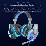 SY830MV Wired Headset Noise Canceling Stereo Over Ear Headphones With Cool LED Lighting For Cell Phone Gaming Computer Laptop