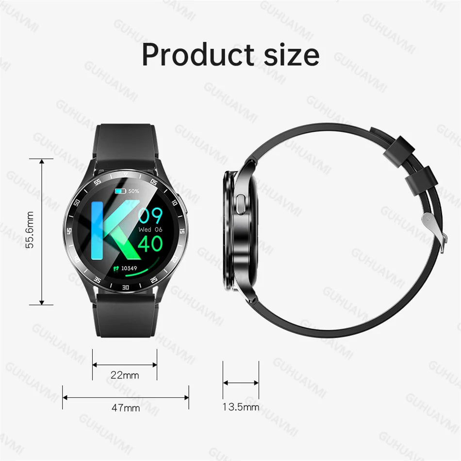 New 1.39" Watch Men 2 In 1 TWS Earphone Smartwatch Sport Music HIFI Stereo Wireless Headset Heartrate Waterproof Smartwatch NFC