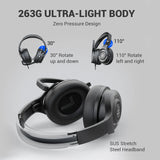 EKSA E4 Wired Headset Gamer 3.5mm Stereo Gaming Headphones for PC/PS4/PS5/Xbox one with Microphone Superlight Over-ear Earphones