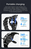 New 1.39" Watch Men 2 In 1 TWS Earphone Smartwatch Sport Music HIFI Stereo Wireless Headset Heartrate Waterproof Smartwatch NFC