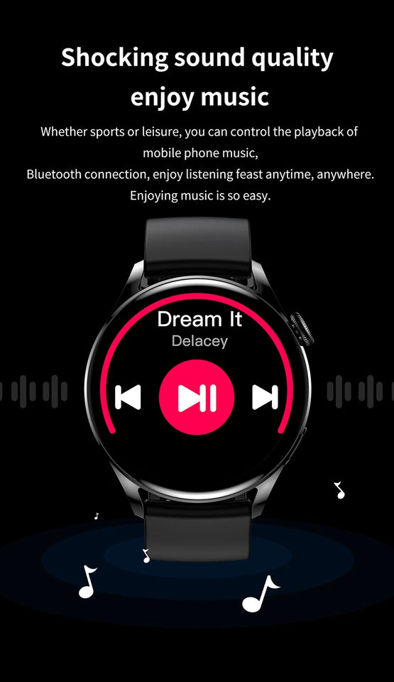 Gt5 Smart Watch Bluetooth Call Heart Rate Motion Information Reminding Custom Dial Bluetooth Call Nfc Smartwatch Apple Watch