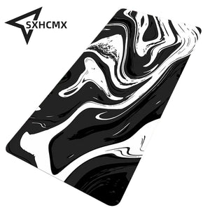 Black And White Gamer Mouse Pad Gaming Mousepad Speed Desk Mat Laptop Gaming Mats For Office Carpet Desk Accessories Game Pads.