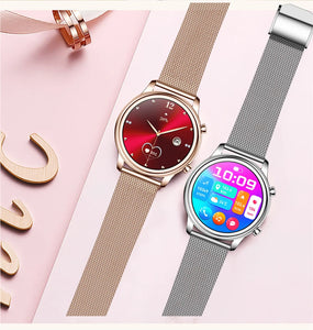 Bluetooth Call Smart Watch Women 1.27 inch 360*360 HD Display Sports Watches For Diamond Strap 2024 New Smart Watch For Xiaomi