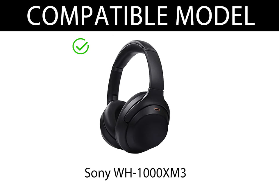 KUTOU Replacement Earpads for Sony WH-1000XM3 1000XM3 WH1000XM3 Headphones Earmuff Ear Pads Cushions Accessories Repair Parts