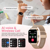 LIGE Fashion Smartwatch BT Call Woman‘s Health Monitoring Bracelet Custom Dials Lady Gift Clock AI Voice Sport Smart Watches Men